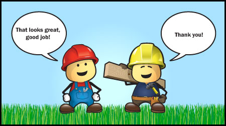 person saying Thank you