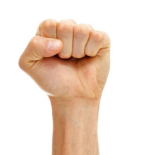 hand in a fist