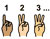 icon of 1-2-3 fingers