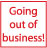 icon of going out of business sign