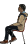 icon of person sitting