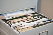 labeled file folders