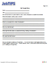 "My Coping Comic" Worksheet