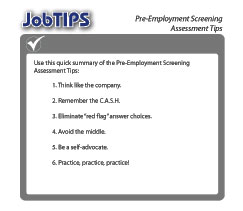 Pre-Employment Tips