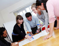 people in a conference