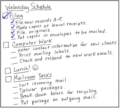 Detailed Wednesday Schedule