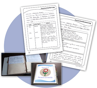 parent contacts binder